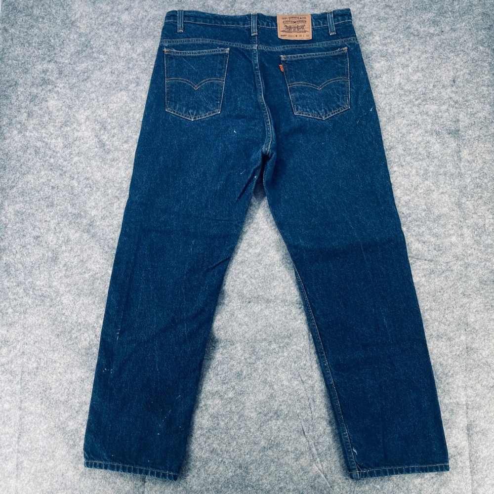 VTG Levis 505 Jeans Men 38x30 Blue Orange Tab Straight Fit 36x30 Grunge 90s Work